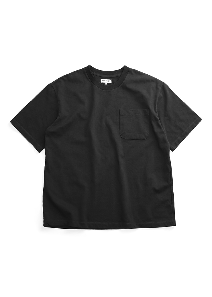 포켓 반팔 티셔츠 CHAIN POCKET HALF T-SHIRTS_BLACK